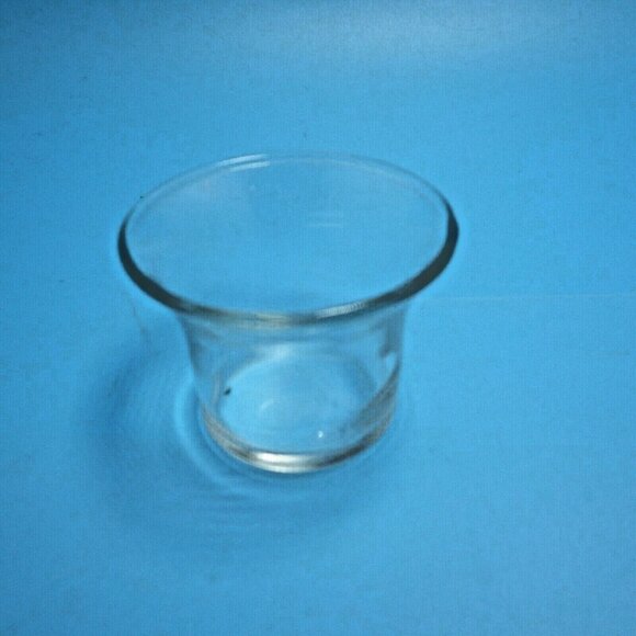 Clear Glass Votive Candle Holder Tealight Floral Craft - Picture 1 of 4